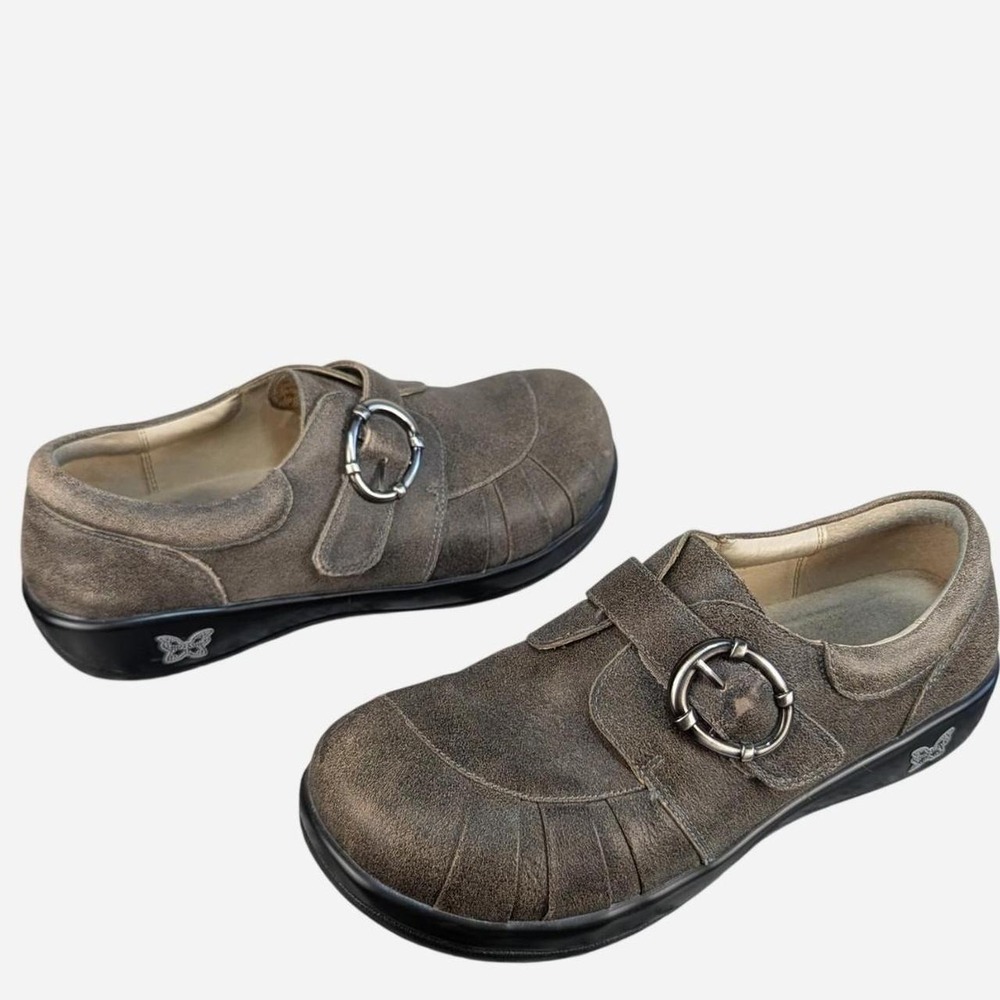 Alegria Khloe Drifted Buckle Comfort Clog Leather EU 40 US 9.5-10 - Picture 3 of 9